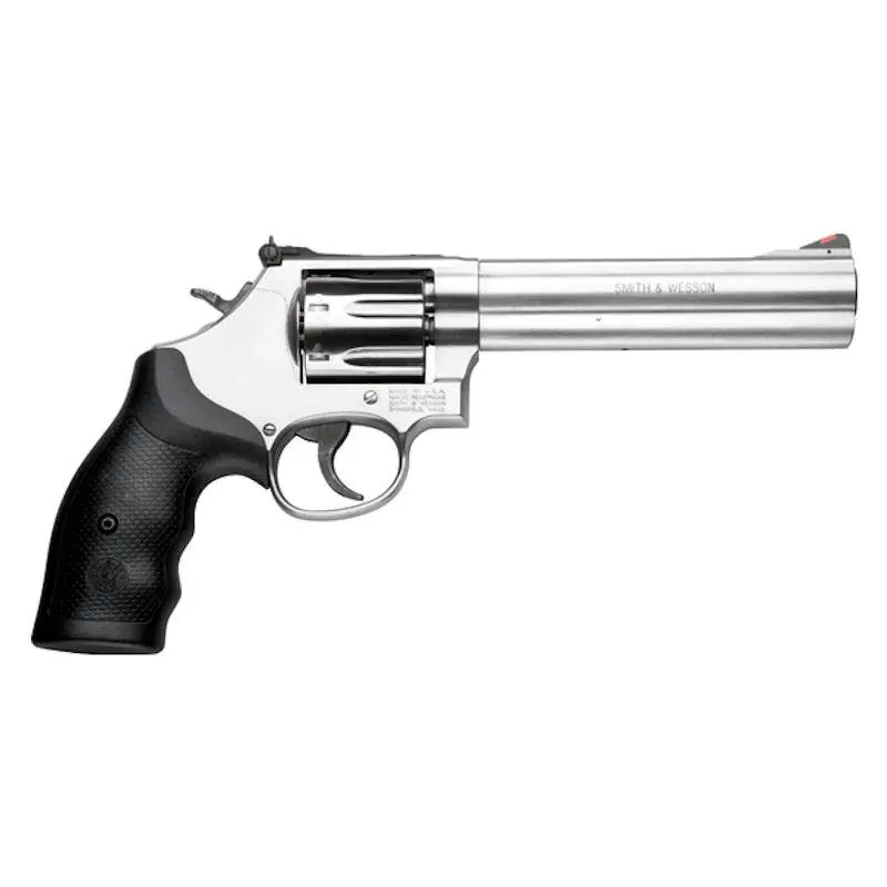 S&W Model 686 Plus .357Mag 7Rd 6" L-frame Satin SS Barrel/Cyl/Frame Red Ramp Frt/Adj Rear Sight Internal Lock DA/SA 164198