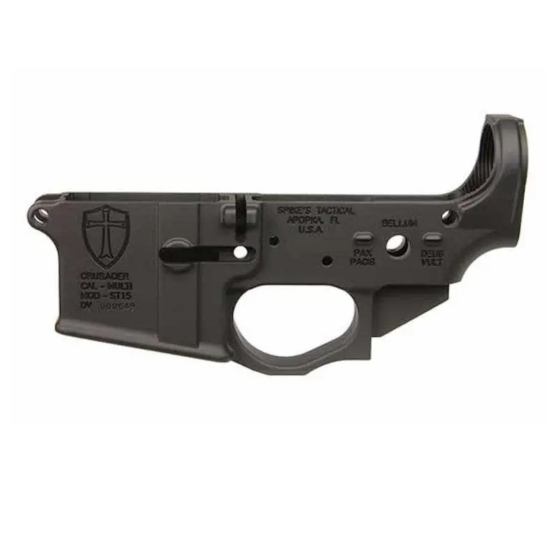 Spike‘s Tactical Crusader Lower with Custom Markings Black Matte