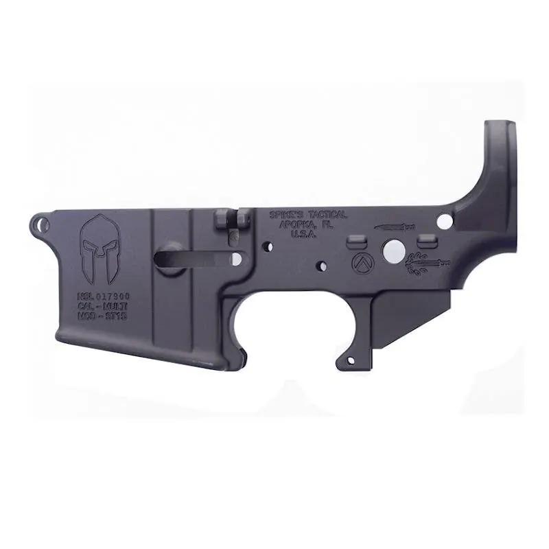 Spike‘s Tactical Spartan Lower with Custom Markings Black Matte