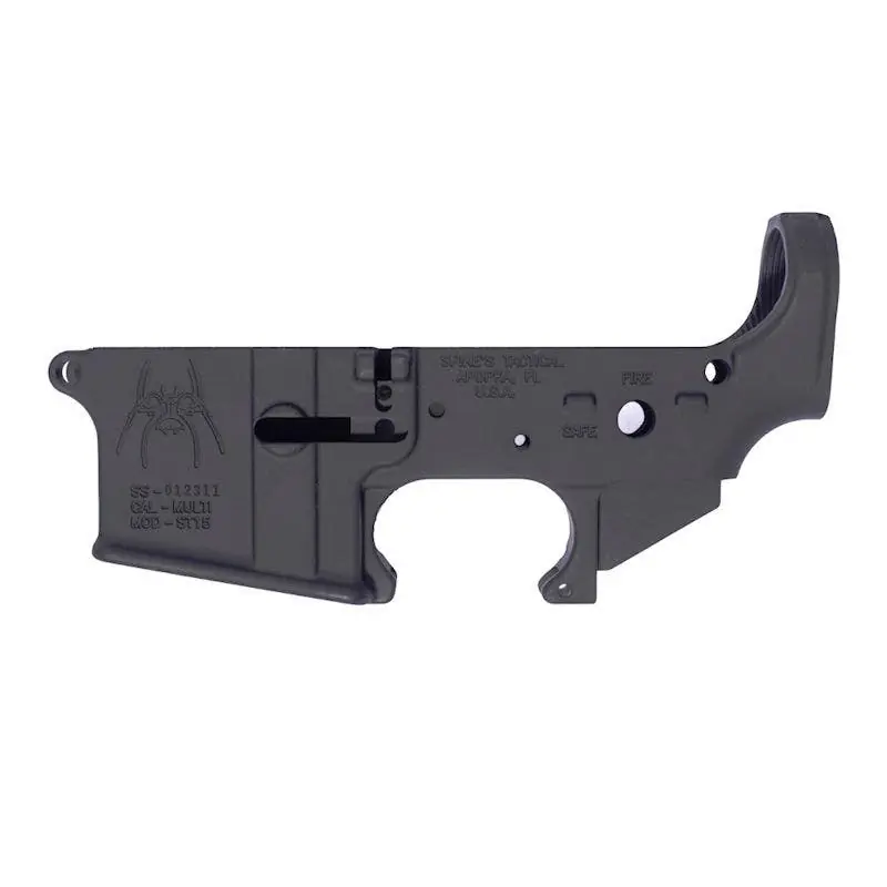 Spike‘s Tactical Spider Lower with Fire/Safe Markings Black Matte