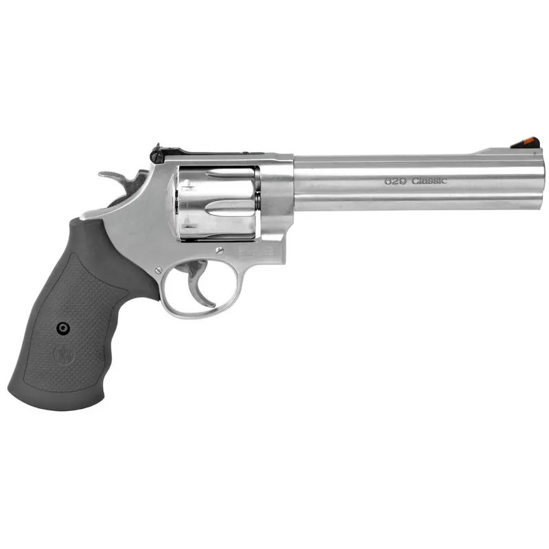 S&W 629 Classic .44Mag 6Rd 6.5" Stainless Steel Adj Rear Sight Black DA/SA 163638