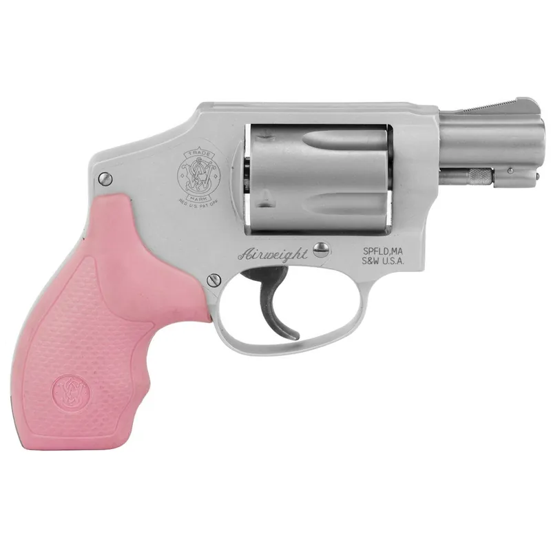S&W 642 Centennial Airweight .38Spl +P 5Rd 1.88" SS Barrel/Cylinder Alum Frame Integral Sights Pink Polymer Grip 150466