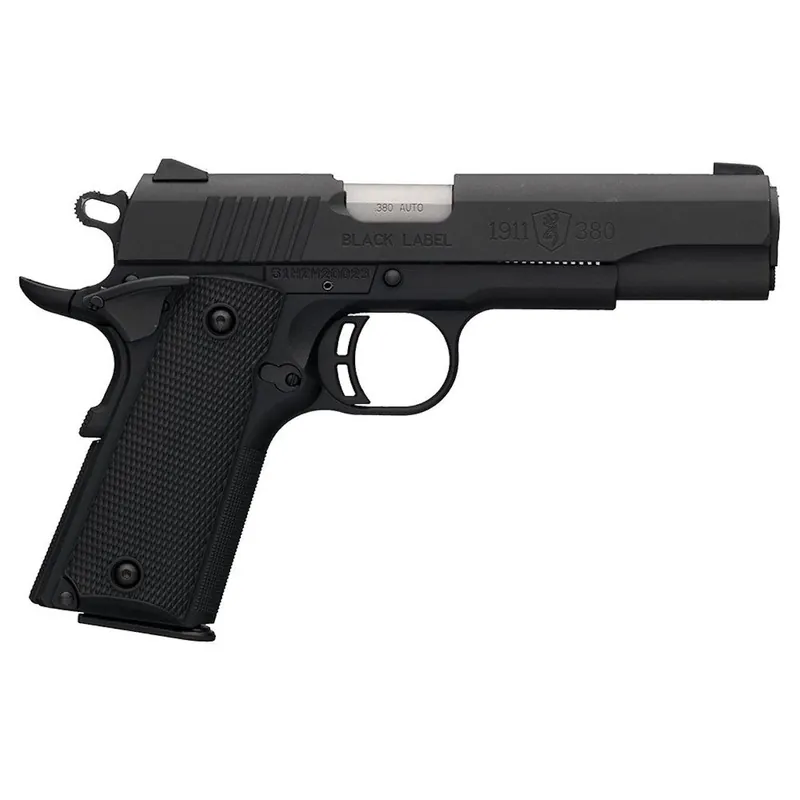 Browning 1911-380 Black Label Pistol 380 ACP 4.3" BBL Black Finish