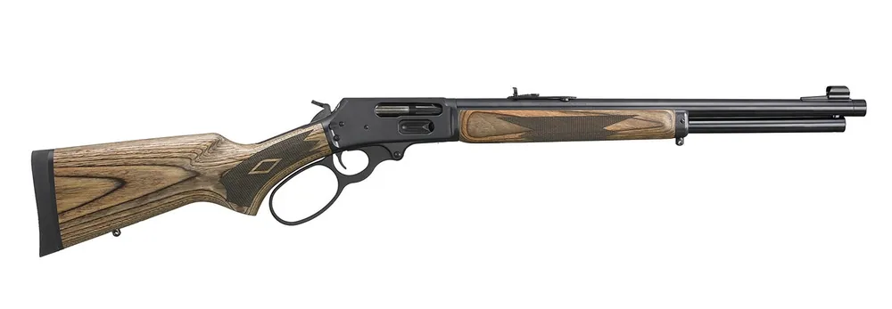 Marlin 1895 Gun Guide 45-70 GOV Lever Action Rifle 6+1 19.10" Threaded Barrel Steel Receiver Big Loop Laminated Wood Stock 70456