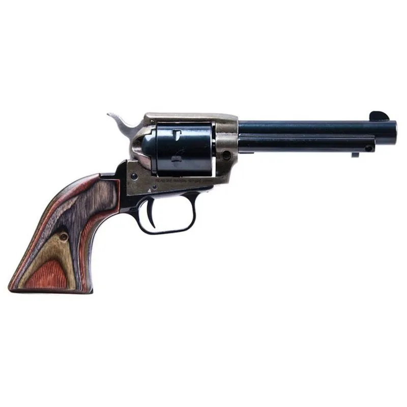 Heritage Mfg Rough Rider Combo .22LR/.22WMR 6Rd 4.75" Black steel barrel/cylinder Sim CCH Zinc Alloy Frame Lam Grips RR22MCH4