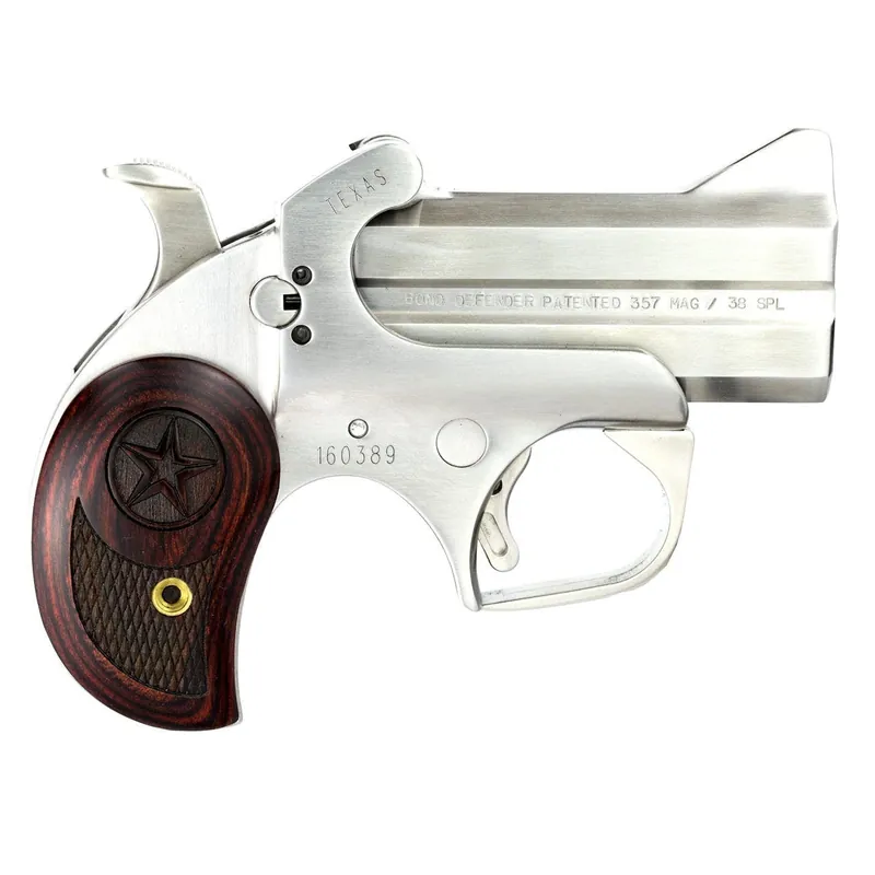Bond Arms Texas Defender Pistol Stainless 357 Mag 3"