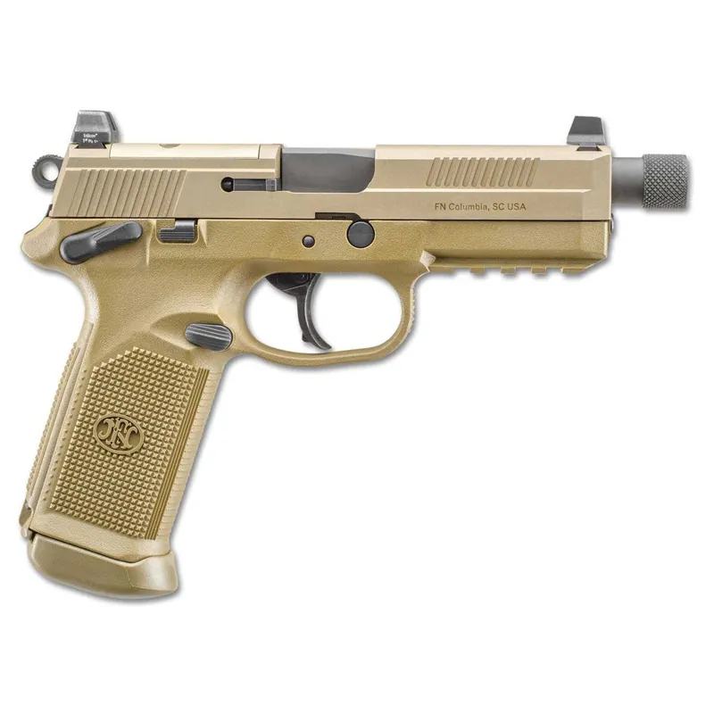 FN America FNX-45 Tactical Dbl/Single Action .45 ACP 5.3" BBL 15 Flt Dk Earth