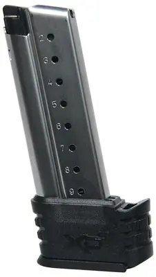 Springfield Extended Magazine for XD-S 9mm w/ 1 and 2 Sleeves 9 Rd
