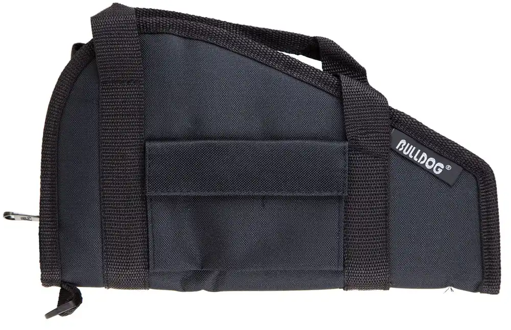 Bulldog Cases & Vaults Pistol Rug w/ Straps and Accessory Pocket Black 18x8"