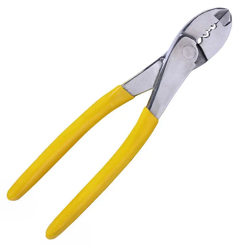 Calcutta 8 in Stainless Steel Crimper Chrome-Plated Yellow