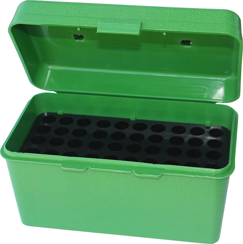 MTM Case-Gard H50 Ammunition Box .22-250 to .308 Winchester Green