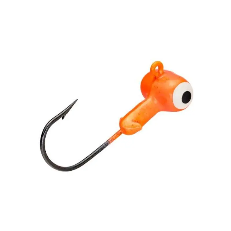 Strike King Mr. Crappie Sausage Jig Head Flourescent Orange 1/8 oz.