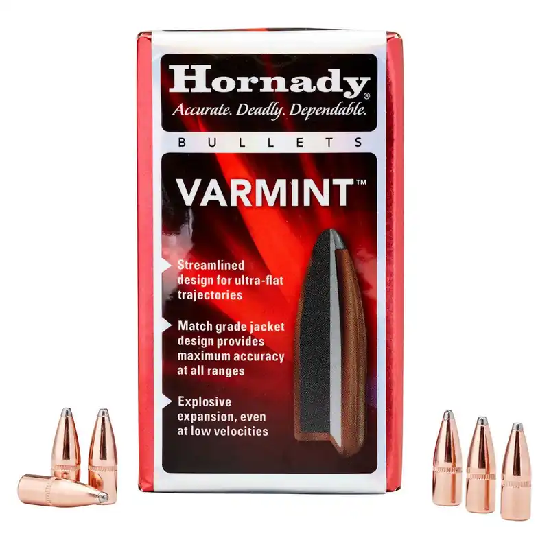 Hornady Varmint Bullets .224 Dia. 55 Gr Spire Point w/ Cannelure