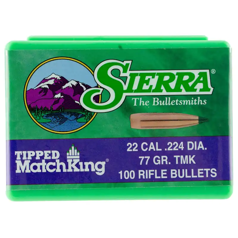 Sierra Bullets MatchKing TMK 224 Cal 77 Gr PTBT 100/Box