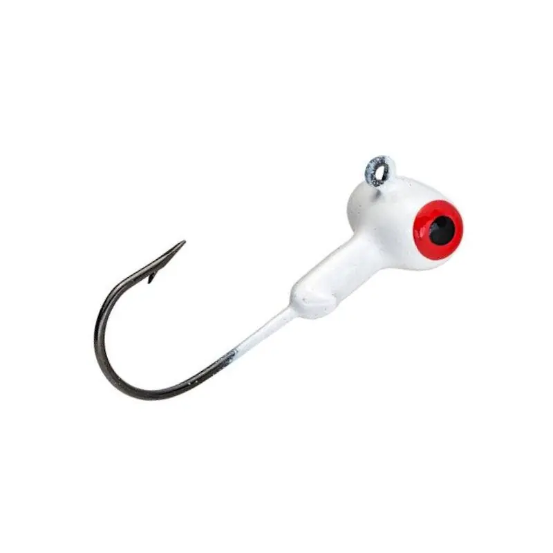 Strike King Mr. Crappie Sausage Jig Head Refrigerator White 1/8 oz.