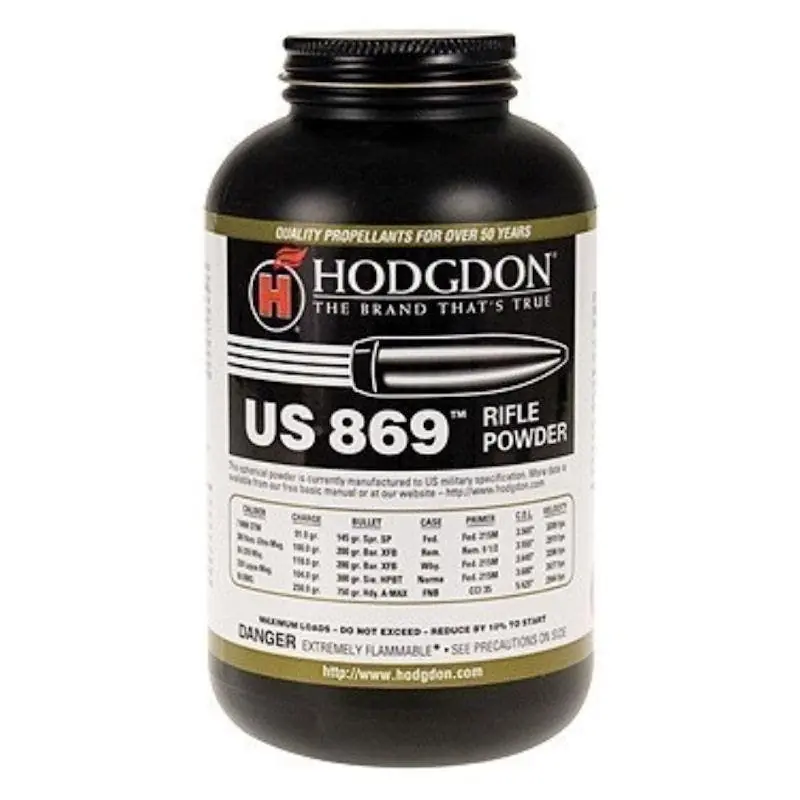 Hodgdon US 869 Smokeless Spherical Rifle Powder 1 lb.