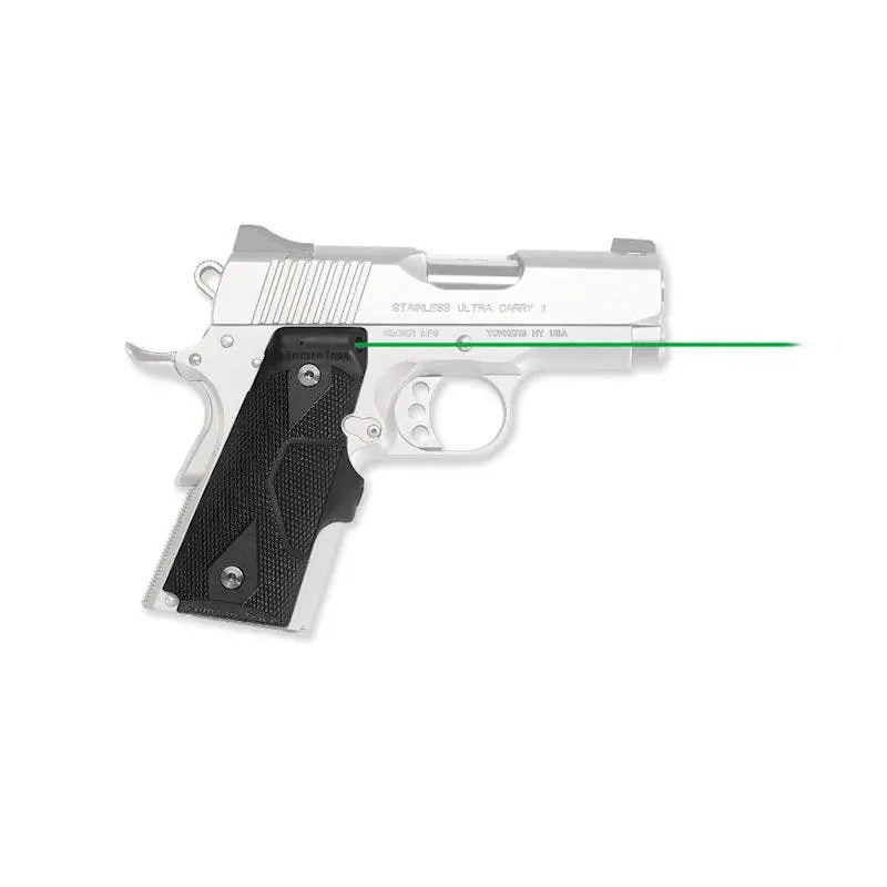 Crimson Trace Front Activation Green Lasergrips for 1911 Compact