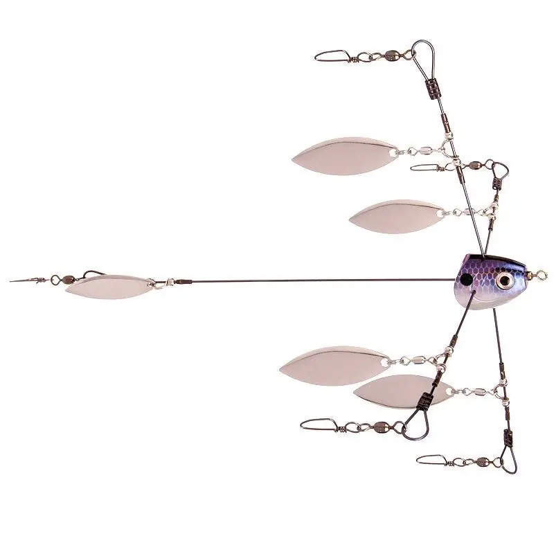 Strike King Tour Grade Bladed Titanium Umbrella Rig Blue Gizzard Shad