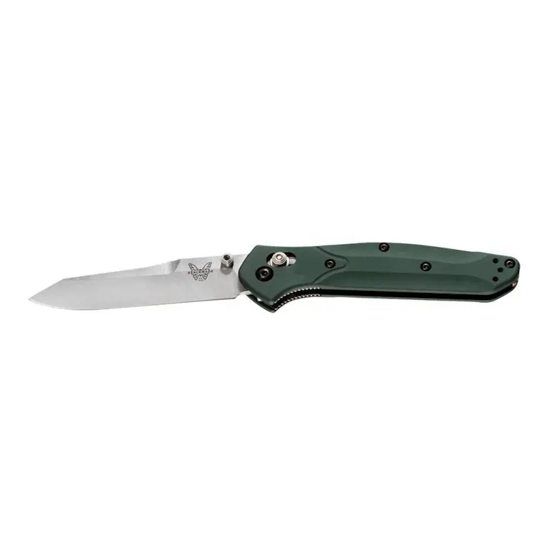 Benchmade 940 3.40" Reverse Tanto Green Anodized Aluminum Handle