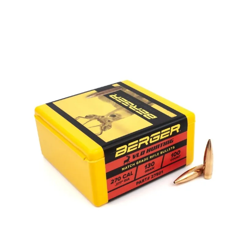 Berger Hunting Bullet 270 Cal. 130 Gr. VLD 100/Box
