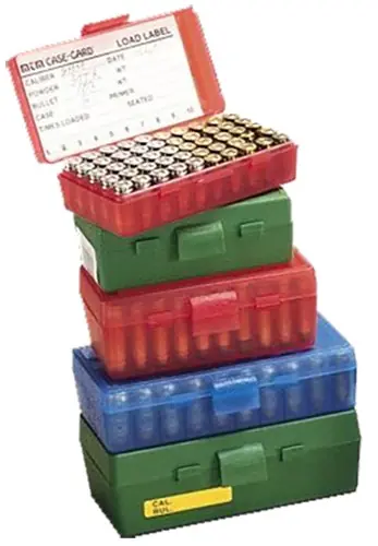 MTM Case-Gard P50 Fliptop Box Handgun .32 Auto/.32 Long/.25 Auto Green