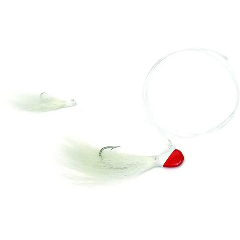 Sea Striker Double Bucktail Rigs 1oz - 1/8oz Red/White