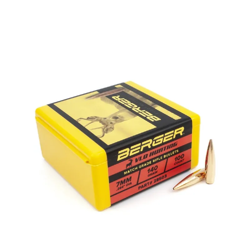 Berger Hunting Bullet 7mm 140 Gr. VLD 100/Box