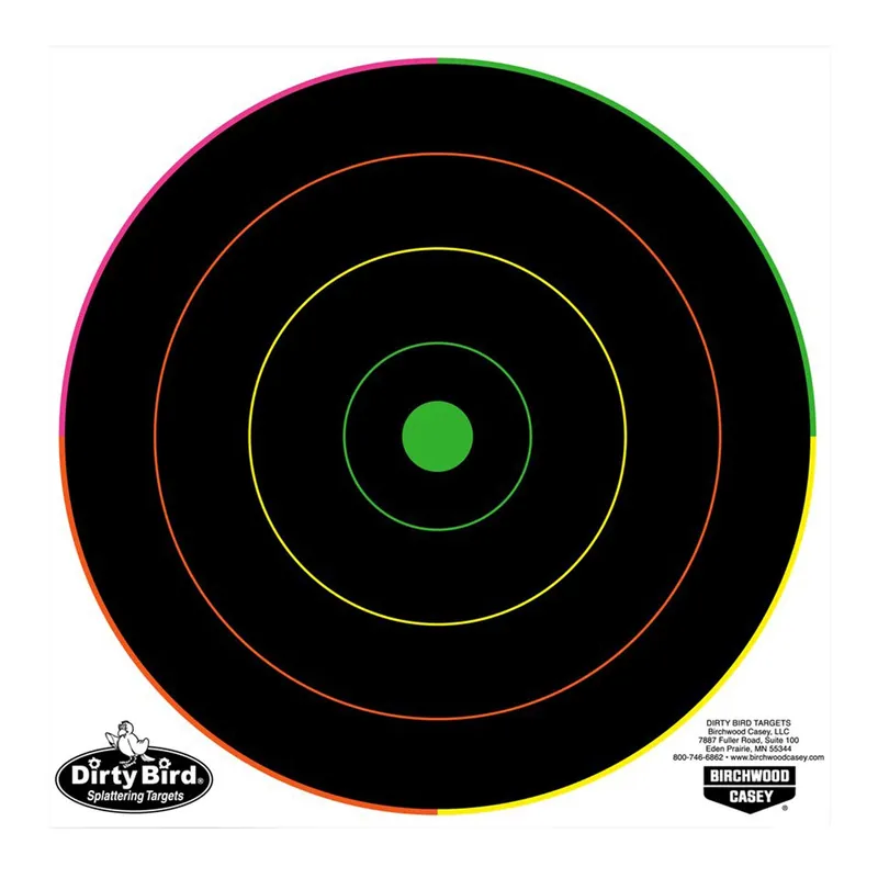 Birchwood Casey Dirty Bird Multi-Color Targets Indoor/Outdoor Use Eight" Twenty