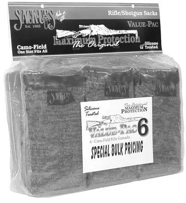 Sack-Ups Value-Pac Camo Field 6 per Pack Camouflage Grey 52"