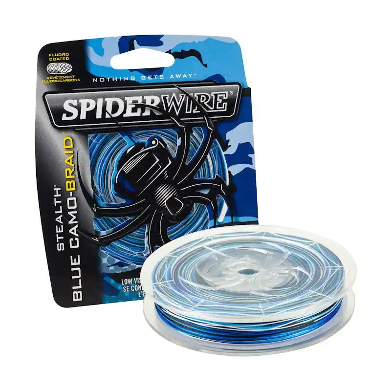 SpiderWire Stealth Blue Camo Braid 300yd Blue Camo 10