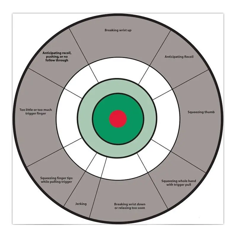 Birchwood Casey Eze-Scorer Handgun Trainer 12" Paper Target
