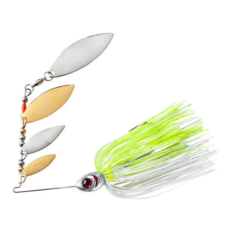 Booyah Super Shad Spinnerbait Silver Chartreuse 3/8 ounce