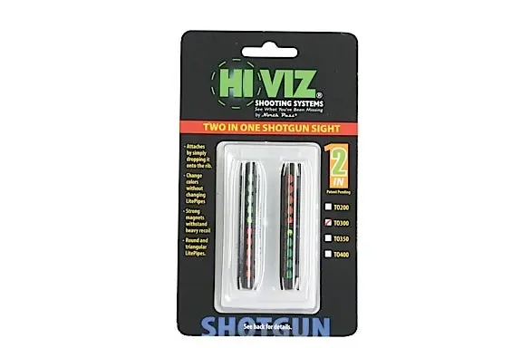 HIVIZ Two-In-One Magnetic Front Shotgun Sight for Ribbed Shotguns TO300