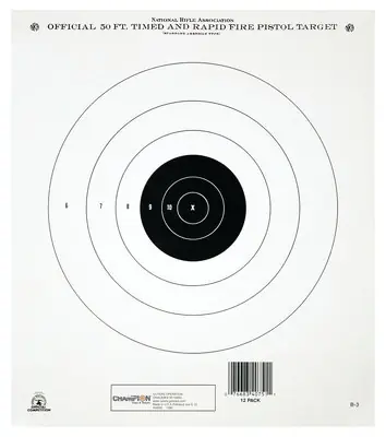 Champion 50 Foot Timed/Rapid Tagboard Target 12 Per Pack