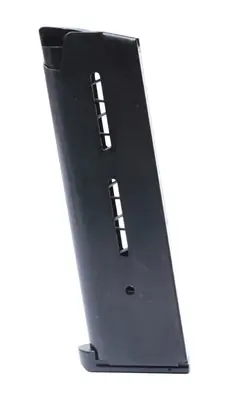 Wilson‘s Mag For Full Size 1911 .45 ACP 8 Rd Steel Base Pad Black Finish