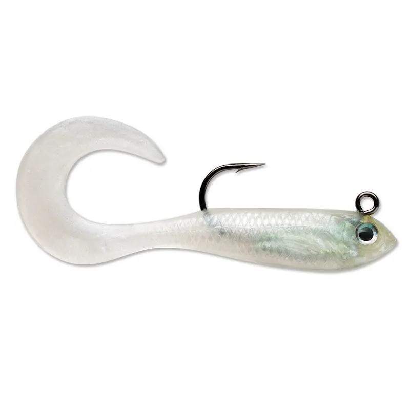 Storm WildEye Curl Tail Minnow 2" Pearl 1/16 oz.