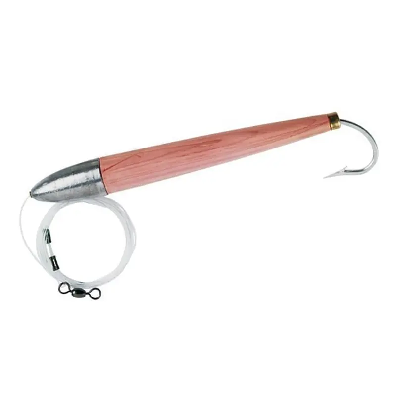 Sea Striker 6" East Coast Rigged Cedar Plug Trolling Lure Unpainted