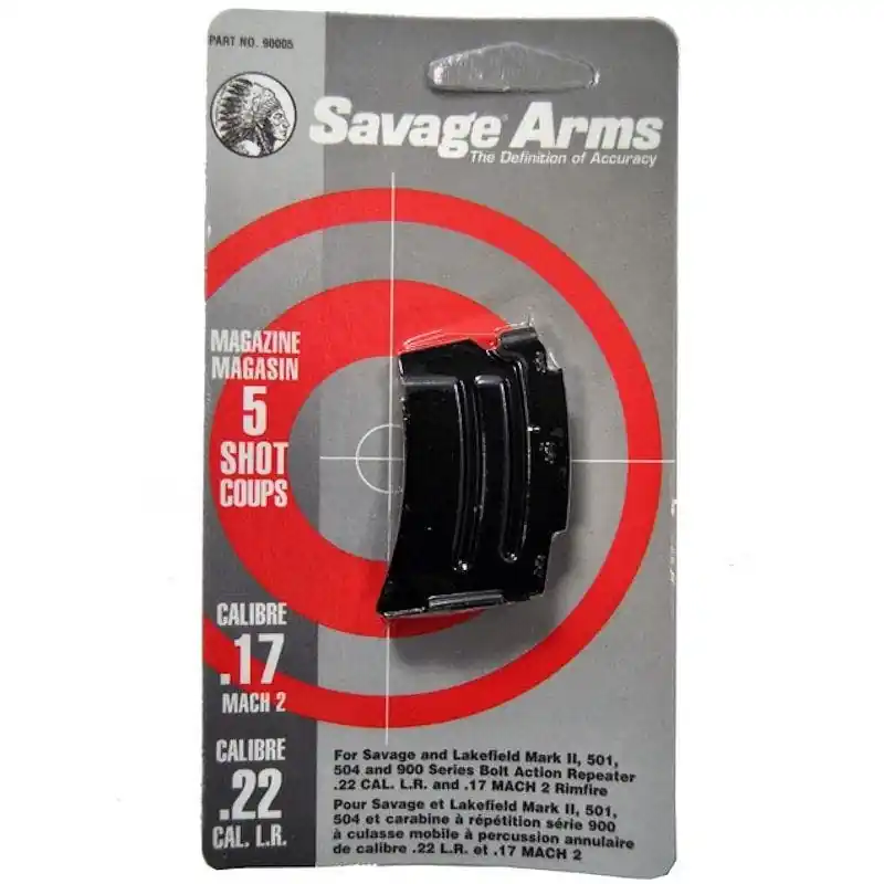 Savage MK II Magazine 22 LR/17 MACH 2 5 Rd Blued