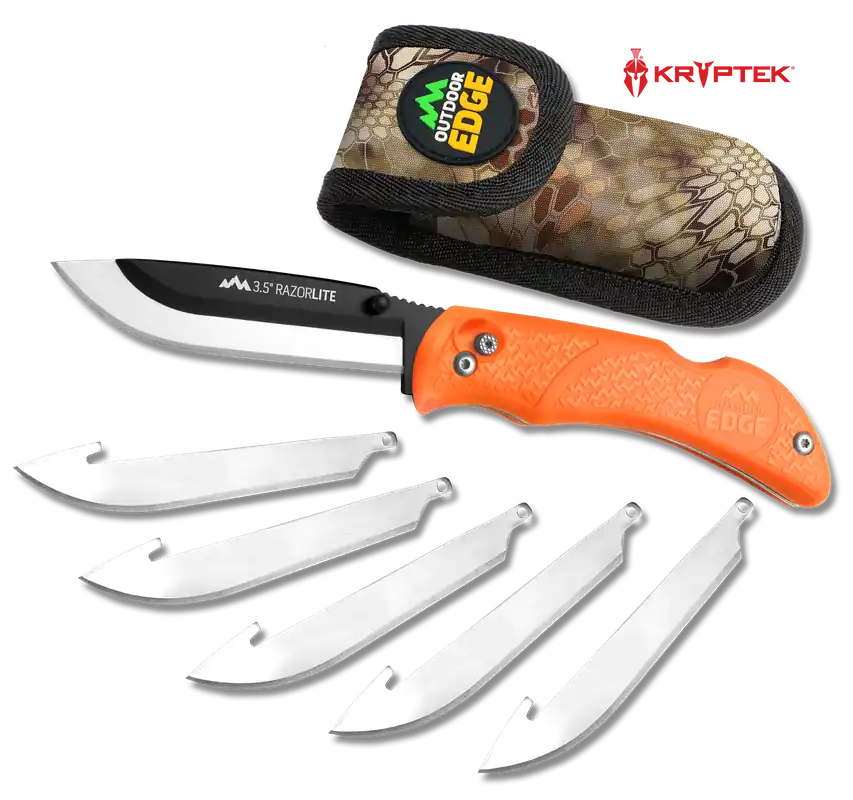 Outdoor Edge Razor-Lite Hunting Knife With Replaceable Blades