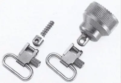 Uncle Mikes Magazine Cap Swivel Set for 12 Gauge Mossberg 835 Cap
