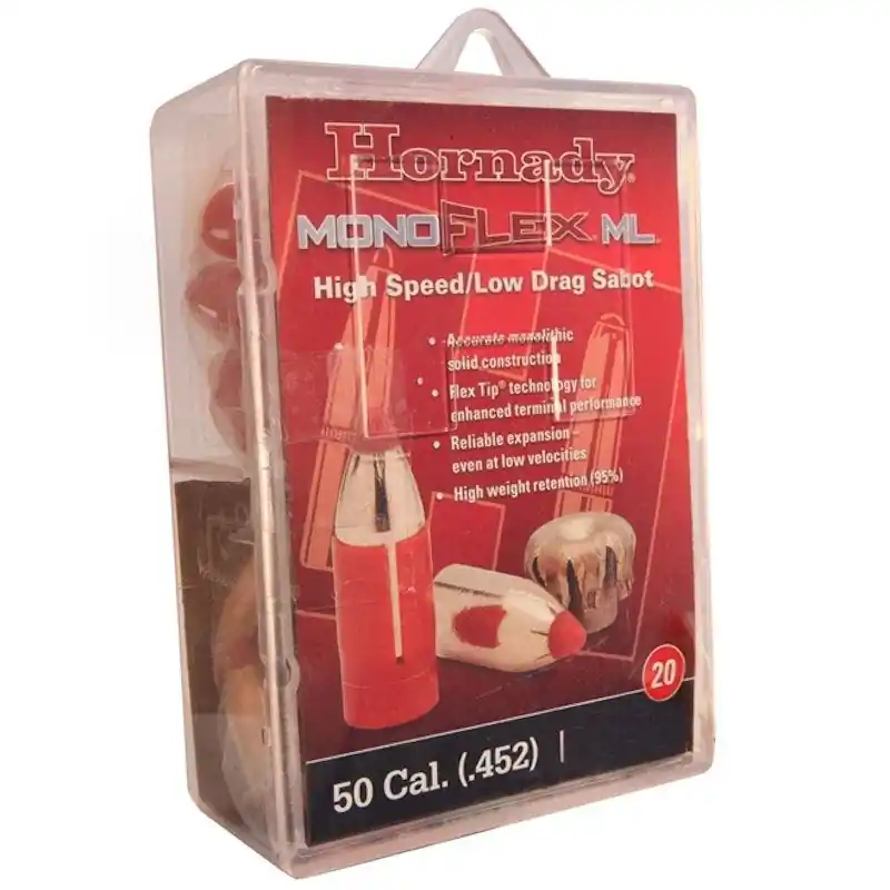 Hornady 50 Cal. Sabot Low Drag w/ 45 Cal. 250 Gr Monoflex ML Bullet