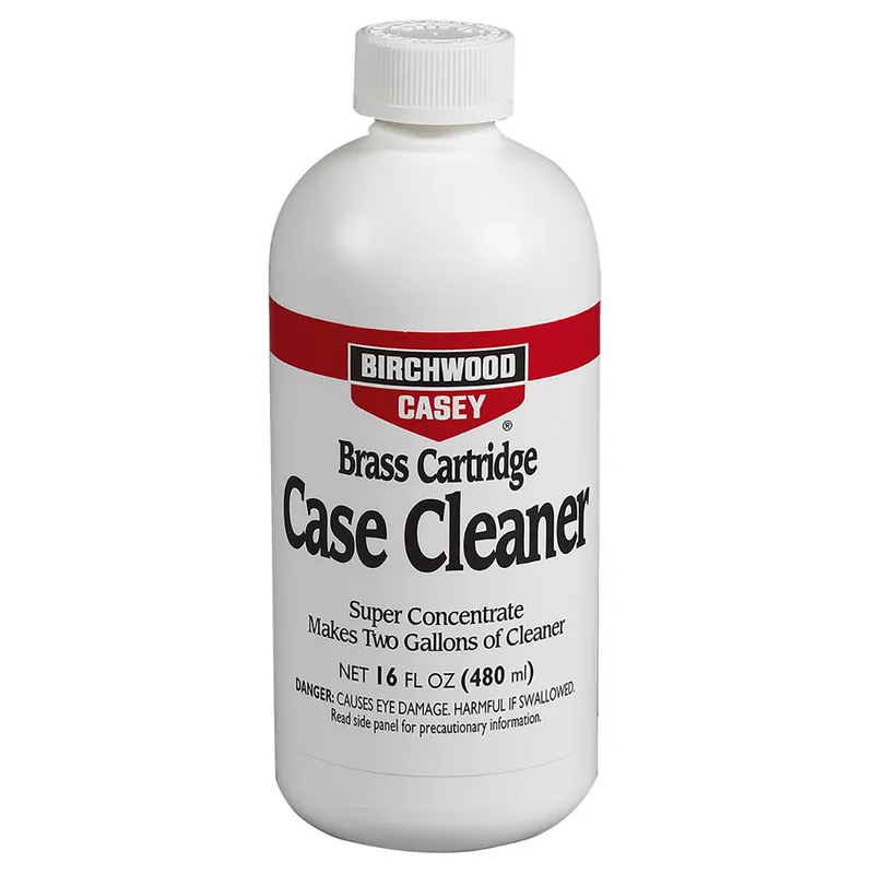 Birchwood Casey Brass Cartridge Case Cleaner Bottle - No CA Sales