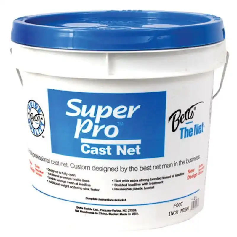 Betts Super Pro 8‘ Cast Net 24 Series 1/4 Mesh"