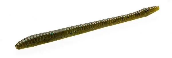 Zoom Finesse Worm - Green Pumpkin Blue