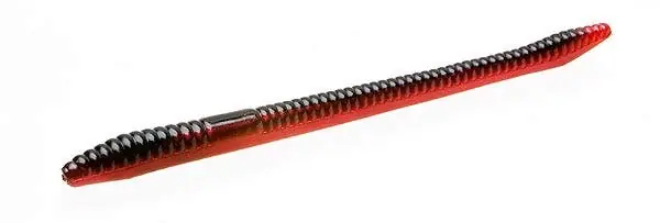 Zoom Finesse Worm - Red Shad