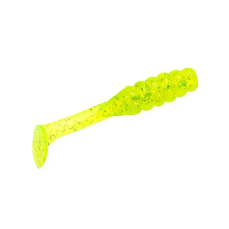 Strike King Mr. Crappie Slabalicious Soft Bait - 2" Chartreuse Shiner