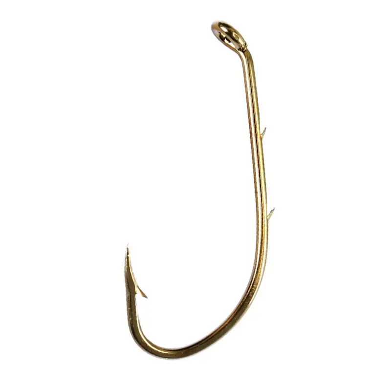 Eagle Claw 2 Slices Down Eye Offset Baitholder Hooks Bronze