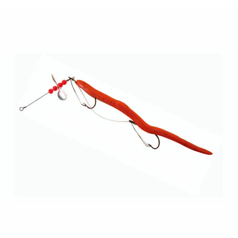 Creme Scoundrel 6 Rigged Worm with Weedless Hook"