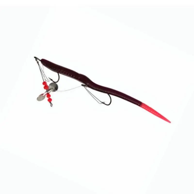 Creme Scoundrel 6 Rigged Worm with Weedless Hook"