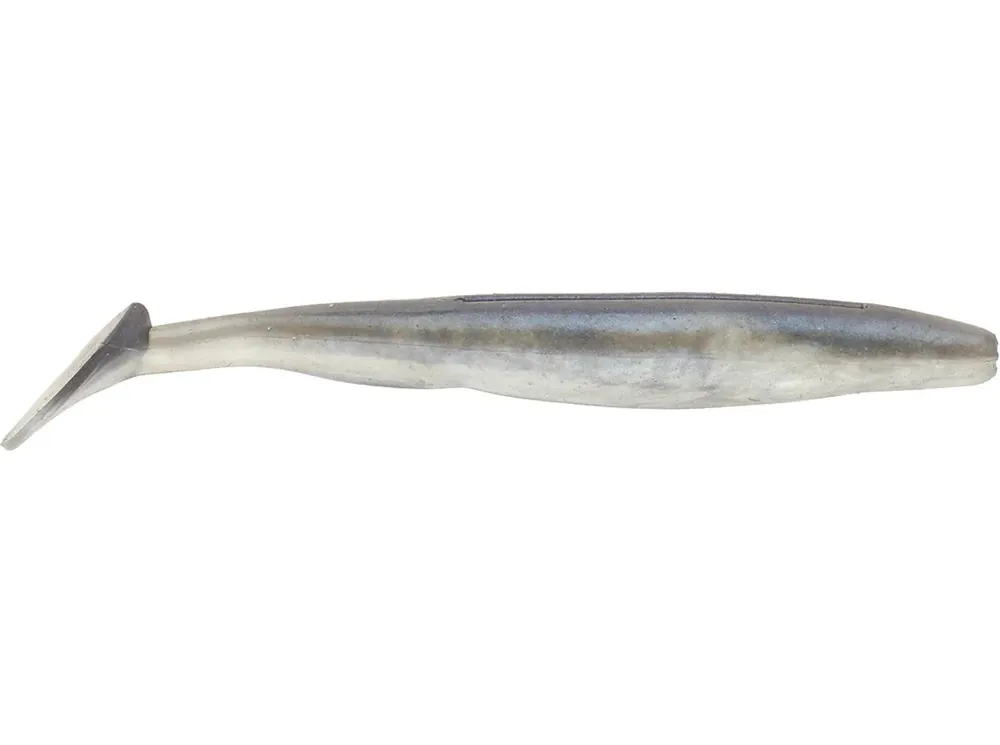 Strike King KVD Perfect Plastics Swim‘n Caffeine Shad - 4" Pearl Blue Glimmer Back
